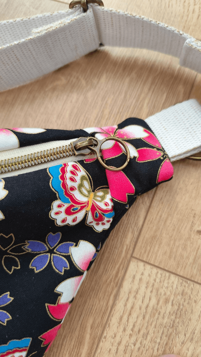 Sac banane - fleuri