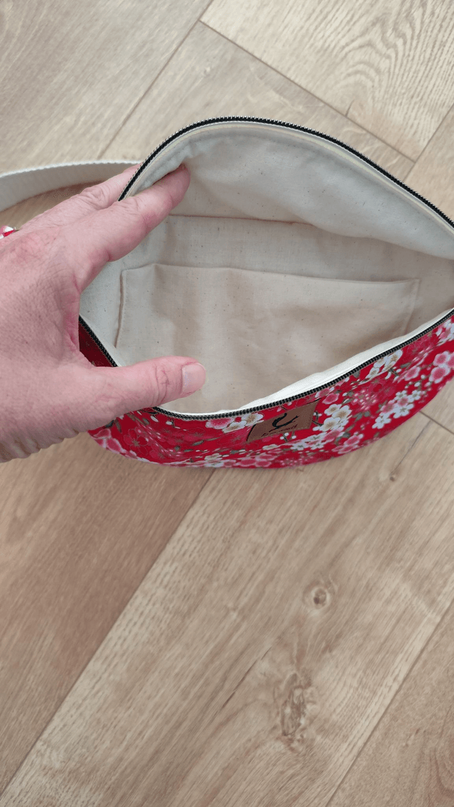 Sac banane - fleuri