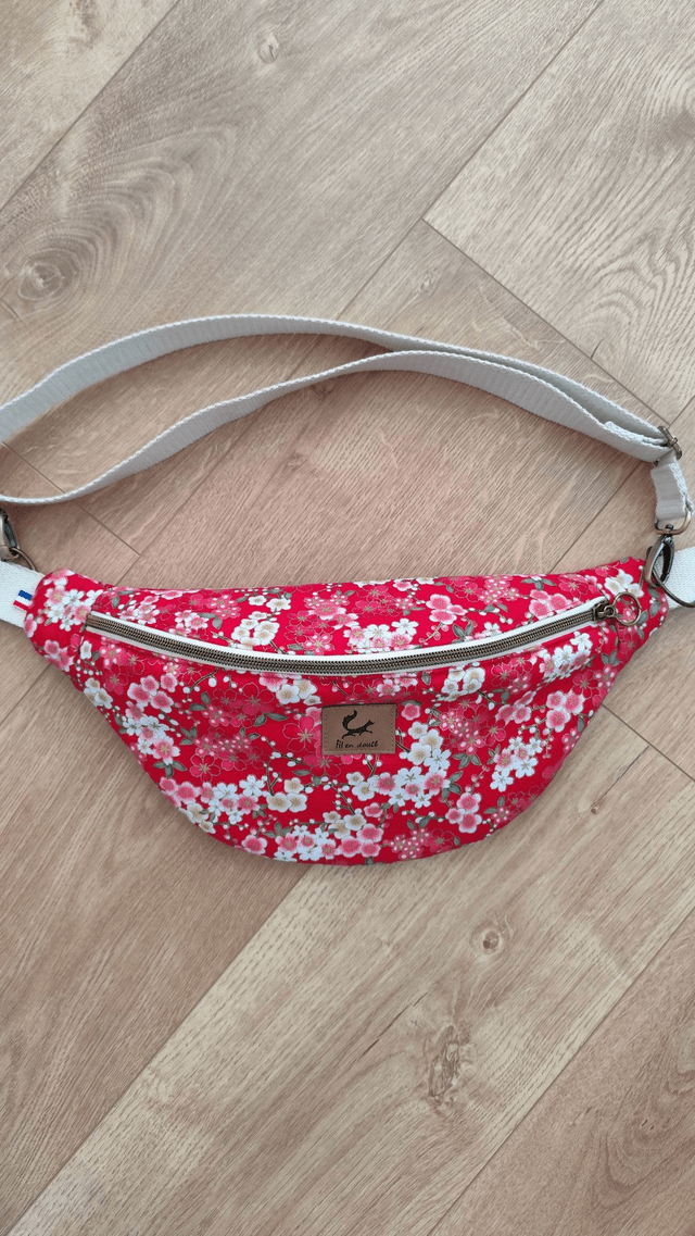 Sac banane - fleuri
