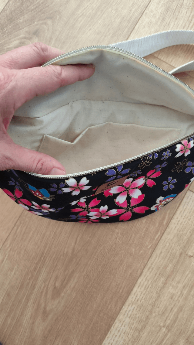 Sac banane - fleuri