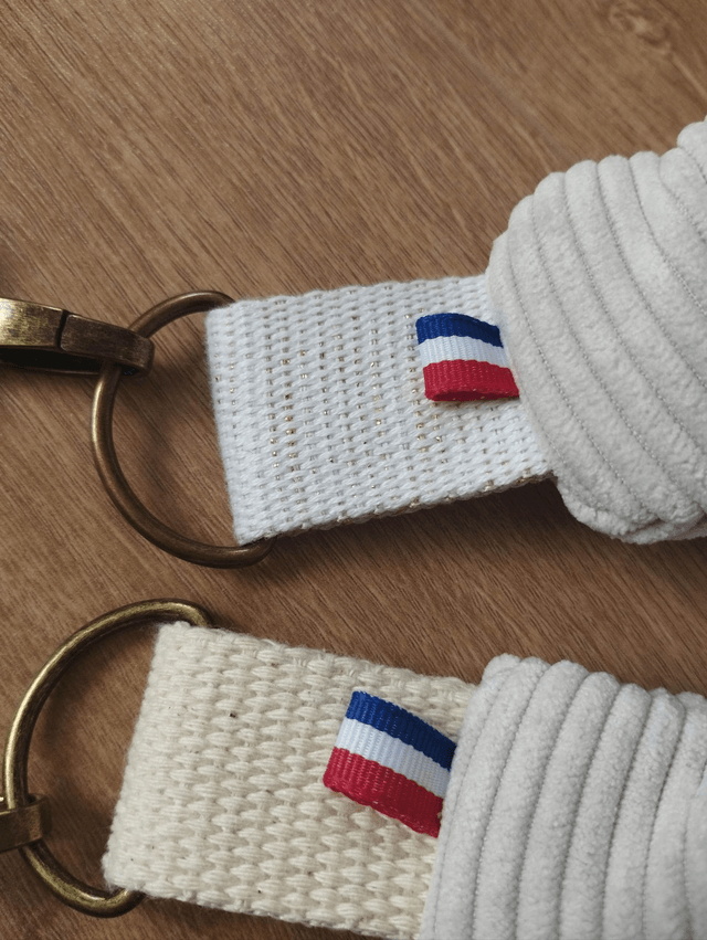 Sac banane en velours côtelé - Crème