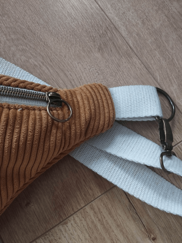 Sac banane en velours côtelé - Moutarde
