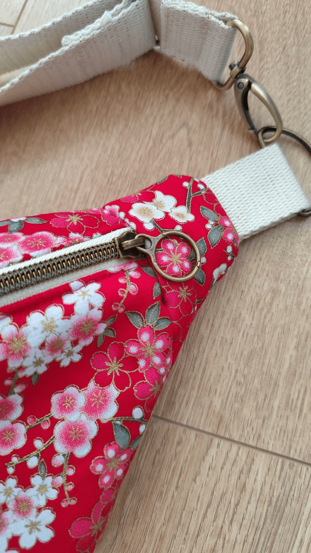 Sac banane - fleuri