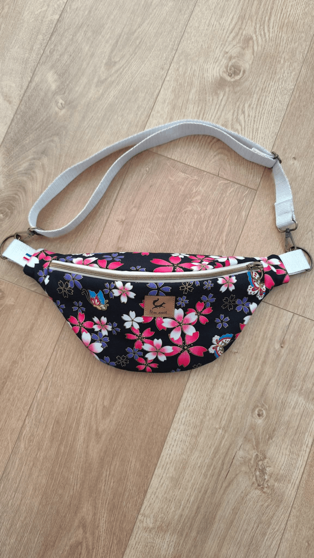 Sac banane - fleuri