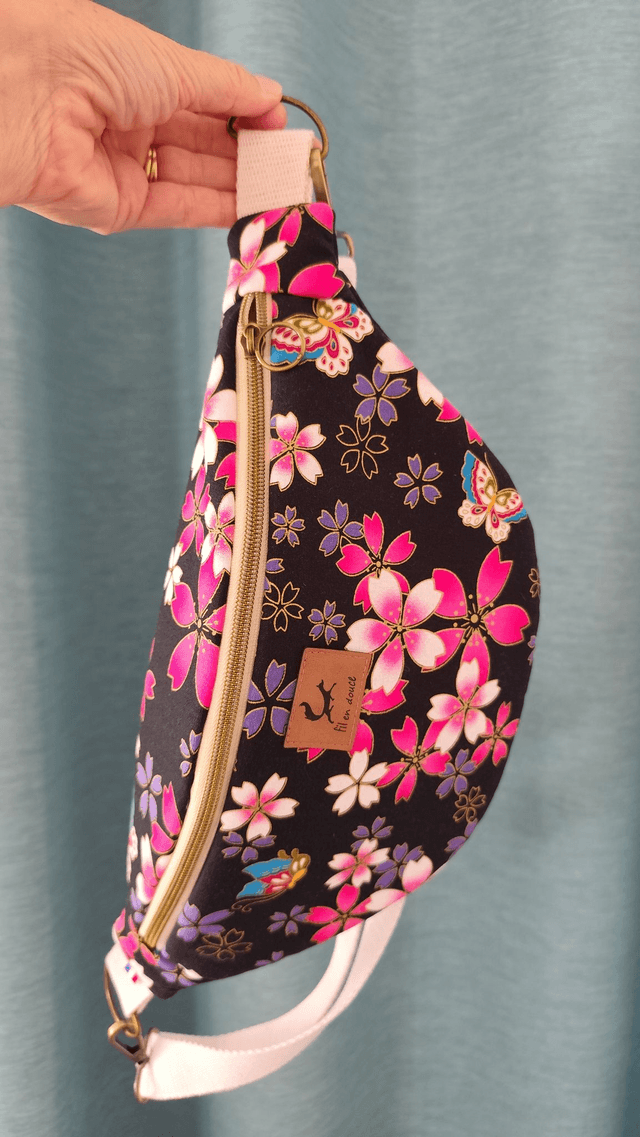 Sac banane - fleuri