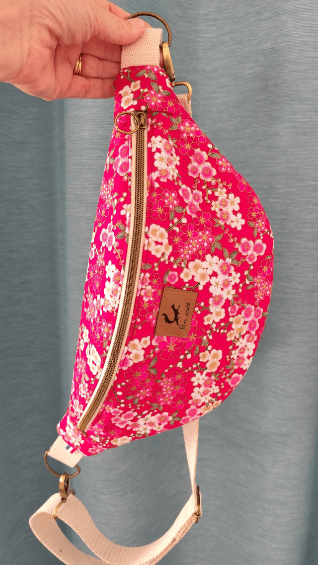 Sac banane - fleuri